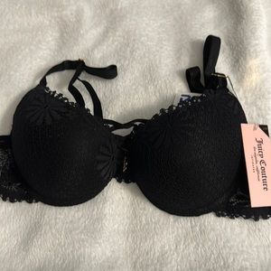 New beautiful sexy extreme Push up 34B Juice Couture in Black Lace.